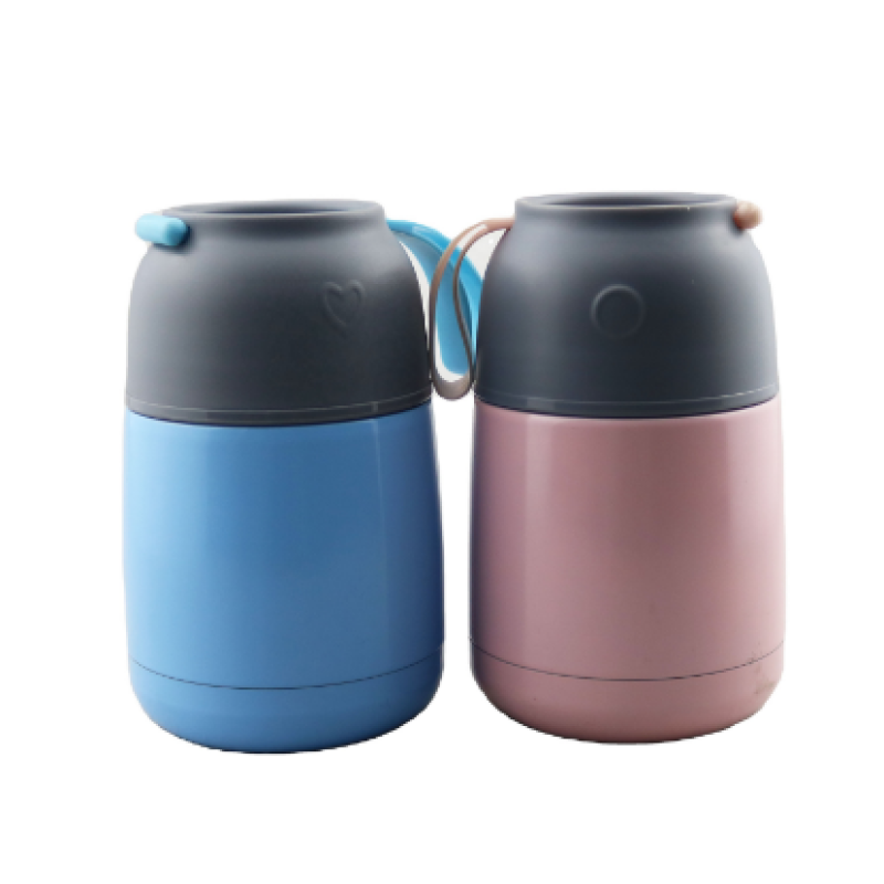 High quality insulated lunch box Stainless steel vacuum thermos food jar Insulated box with spoon