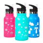 Eco-friendly Kids Warmer Cup Stainless Steel Double Wall Thermos Vacuum Flask Supplies With Straw Kids Water Bottle