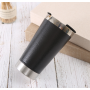 Eco friendly 500ml Double Wall Stainless Steel Insulated Vacuum Beer Mug With Bottle Opener Travel Mug