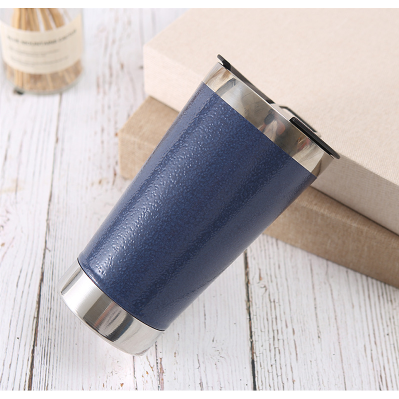 Eco friendly 500ml Double Wall Stainless Steel Insulated Vacuum Beer Mug With Bottle Opener Travel Mug