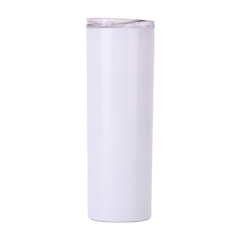 Us Warehouse Wholesale White Sublimation Blanks 20oz 30oz Stainless Steel Double Wall Skinny Straight Sublimation Tumbler