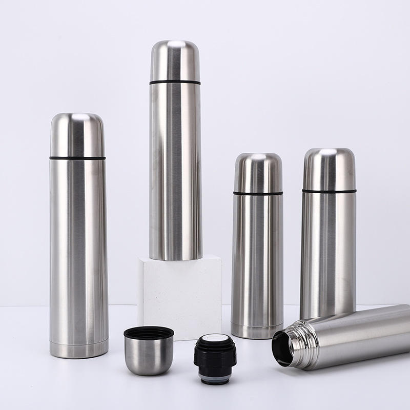 Wholesale High Quality Vacuum Flask Stainless Steel Double Wall Travel Water Bottle with Cup Lid