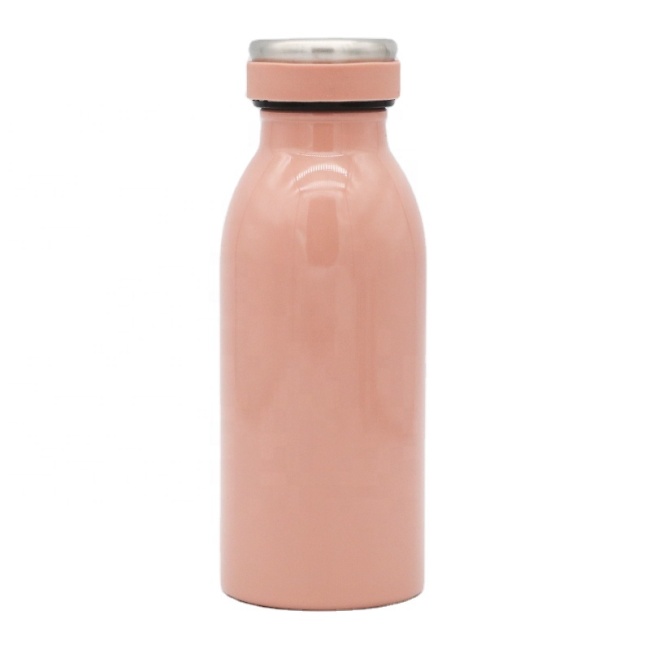 Factory high quality 350ml double wall  vacuum insulated water bottle stainless steel milk bottle