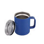 Hot Selling 12oz Sublimation Blanks Double Wall Insulated Beer Coffee Mug With Handle And Glass Lid