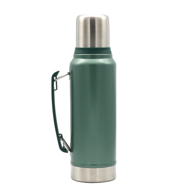 1L High Quality Hammer Coating Stainless Steel Vacuum Flask Double Wall Insulated Thermos with Handle