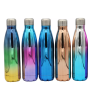 Cola Shaped 500ml Stainless Steel Water Bottle Double Wall Insulated Custom Logo Thermos Flask