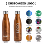Cola Shaped 500ml Stainless Steel Water Bottle Double Wall Insulated Custom Logo Thermos Flask