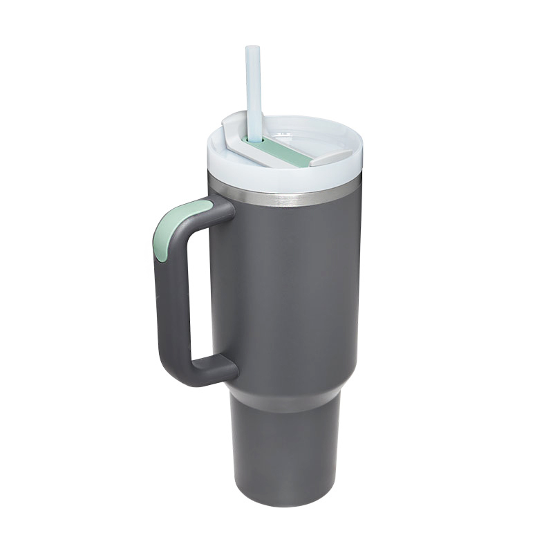 New Design 40OZ Stainless Steel Double Wall Popsicle Thermos High Quality Flow state Tumbler With Straw
