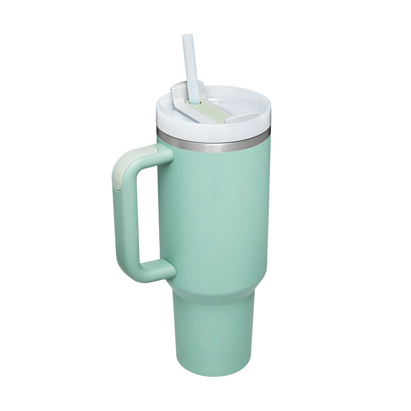 New Design 40OZ Stainless Steel Double Wall Popsicle Thermos High Quality Flow state Tumbler With Straw