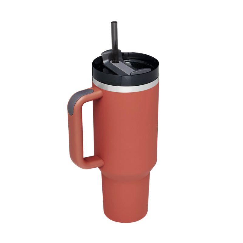 New Design 40OZ Stainless Steel Double Wall Popsicle Thermos High Quality Flow state Tumbler With Straw