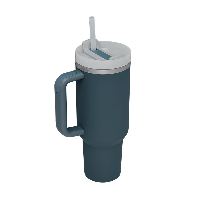New Design 40OZ Stainless Steel Double Wall Popsicle Thermos High Quality Flow state Tumbler With Straw