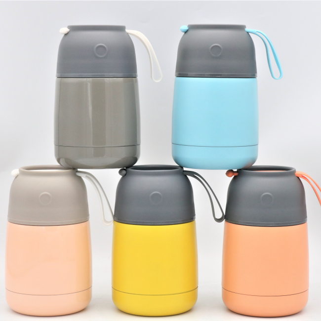 BPA Free Stainless Steel Baby Thermos Food Jar Lunch Box For Hot Food Insulated Vacuum Thermal Flask