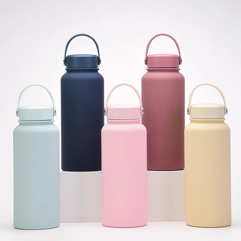 Custom Logo 32oz Sport Reusable Water Bottle Vacuum Insulated Stainless Steel Water Bottle Thermal Flask