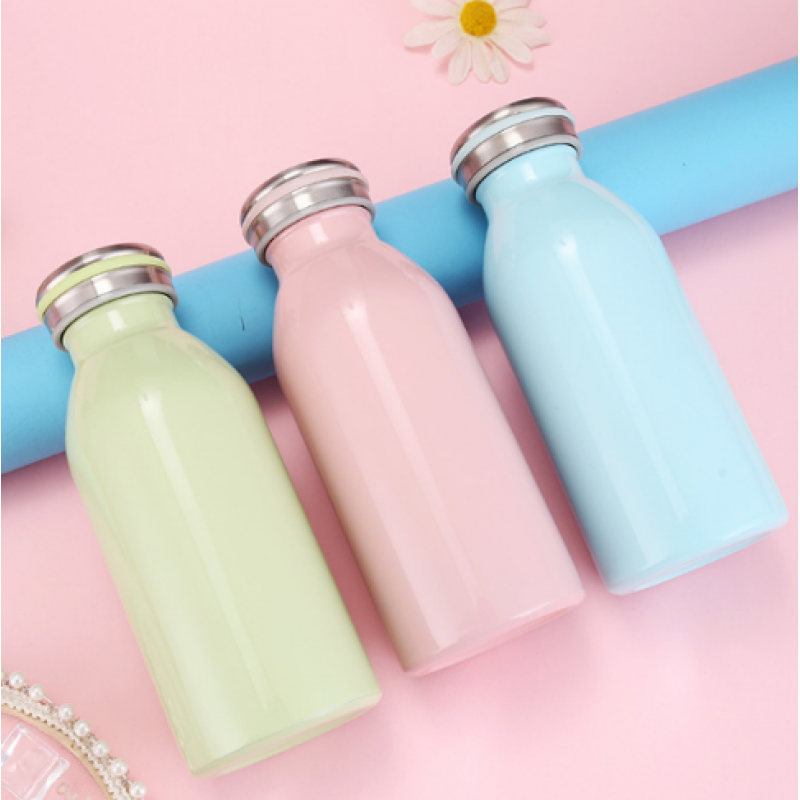 Eco friendly BPA Free water bottle double wall thermos custom insulated water bottles with leakproof lid