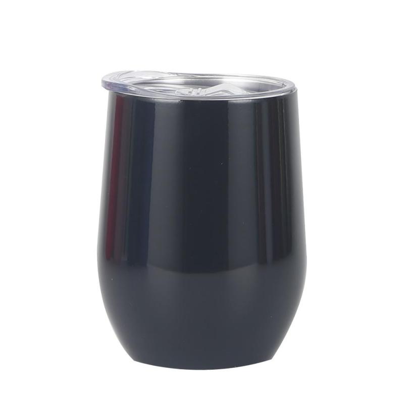 Custom logo 12oz Egg Shape Double Wall Mugs Eco-friendly Stainless Steel Custom tumbler
