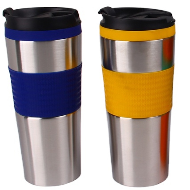 Factory Directly High Quality  Eco -Friendly 400ml vacuum-insulated stainless steel travel mug with flip lid