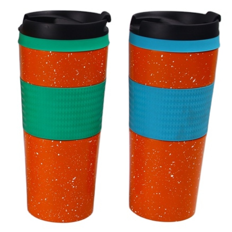 Factory Directly High Quality  Eco -Friendly 400ml vacuum-insulated stainless steel travel mug with flip lid