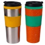 Factory Directly High Quality  Eco -Friendly 400ml vacuum-insulated stainless steel travel mug with flip lid
