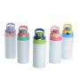 12oz Eco Friendly Stainless Steel Baby Toddler Tumbler Flip Lid Sublimation Straight Sippy Cups for Kids with Straw