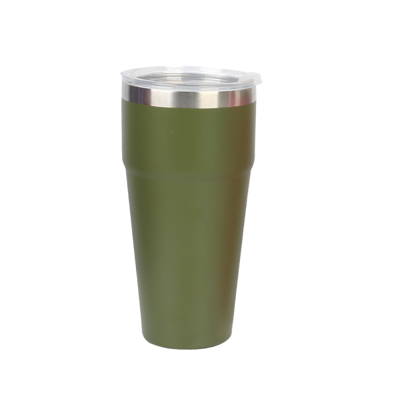 Eco-friendly Double wall stainless steel insulated tumbler coffee mug with slide lid and custom logo