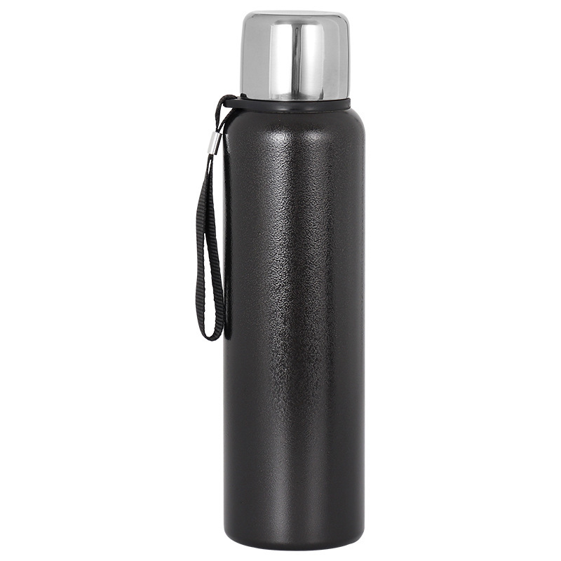 750ML Stainless Steel Double Wall Vacuum Flask Insulated Thermos Bullet Shape With Temperature Display Lid Water Bottle
