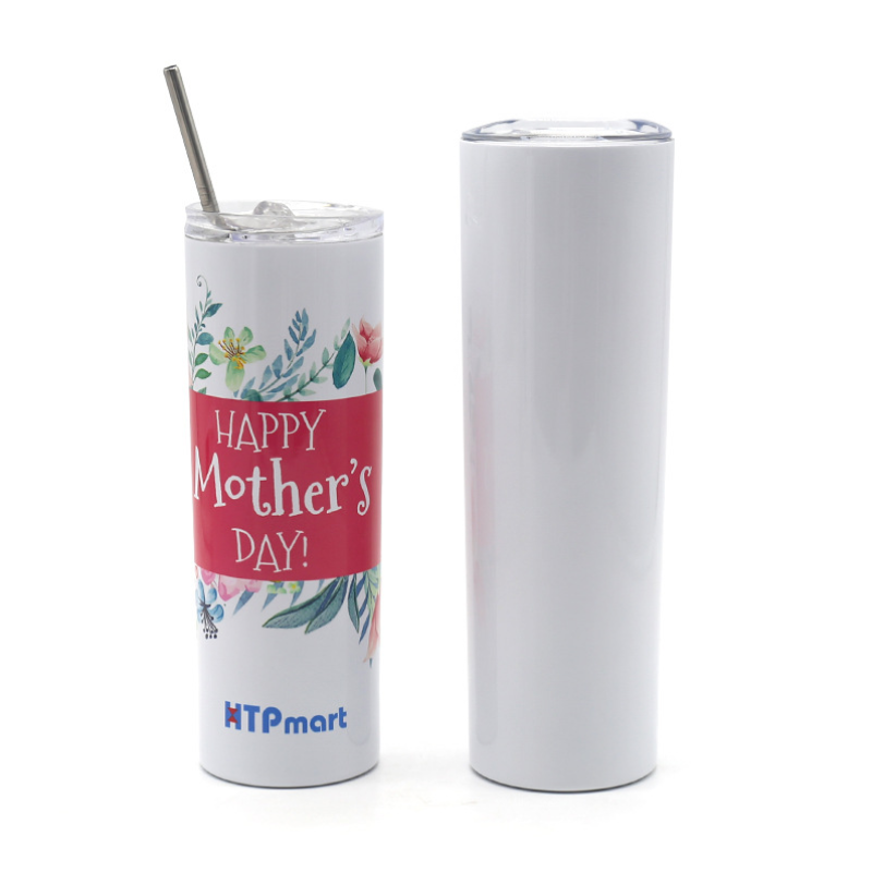 Wholesale 20oz Skinny Hot/Cold Thermo Sublimation Tumblers With Extra Lid And Straw