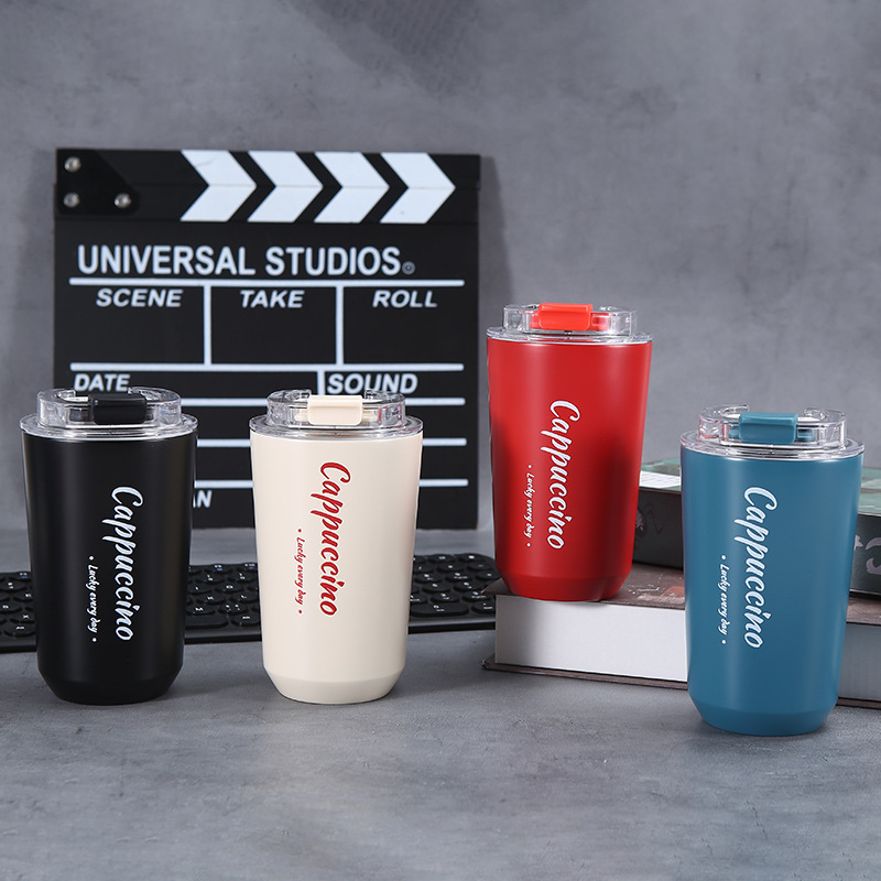 New Design Flask Stainless Steel Wide Mouth Vacuum Cups Insulated Thermos Coffee Mug