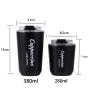 New Design Flask Stainless Steel Wide Mouth Vacuum Cups Insulated Thermos Coffee Mug