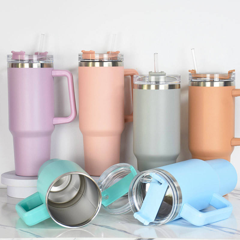 Hot Selling 40OZ Double Wall Stainless Steel Vacuum Coffee Cup Insulated Thermal Mug With Handle