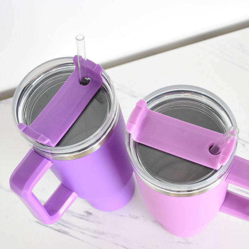 Hot Selling 40OZ Double Wall Stainless Steel Vacuum Coffee Cup Insulated Thermal Mug With Handle