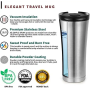 Stainless Steel Vacuum Coffee Thermos Flask Coffee Cup Hot Travel Mug Logo Custom