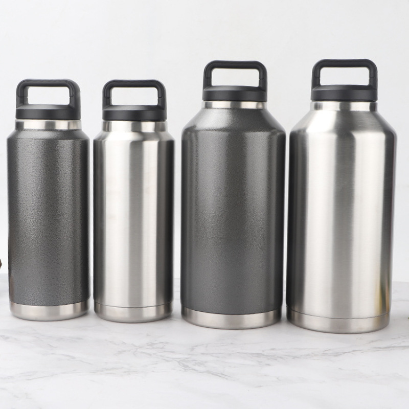 Custom large capacity stainless steel portable camping kettle