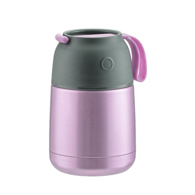 Bpa Free Double Wall Lunch Box Vacuum Insulated Thermos Stainless Steel Food Jar With Food PP Cover