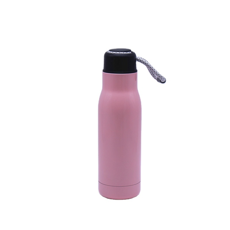 high quality large capacity insulate stainless steel sport watwer bottle double wall travel flask with handle lid