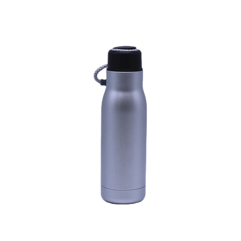 high quality large capacity insulate stainless steel sport watwer bottle double wall travel flask with handle lid
