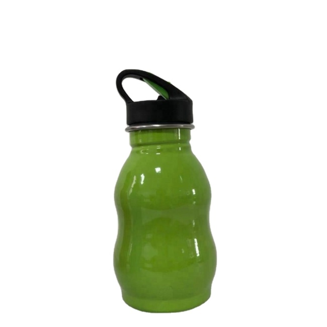 500ml gourd shaped stainless steel bottle with PP and plastic  lid