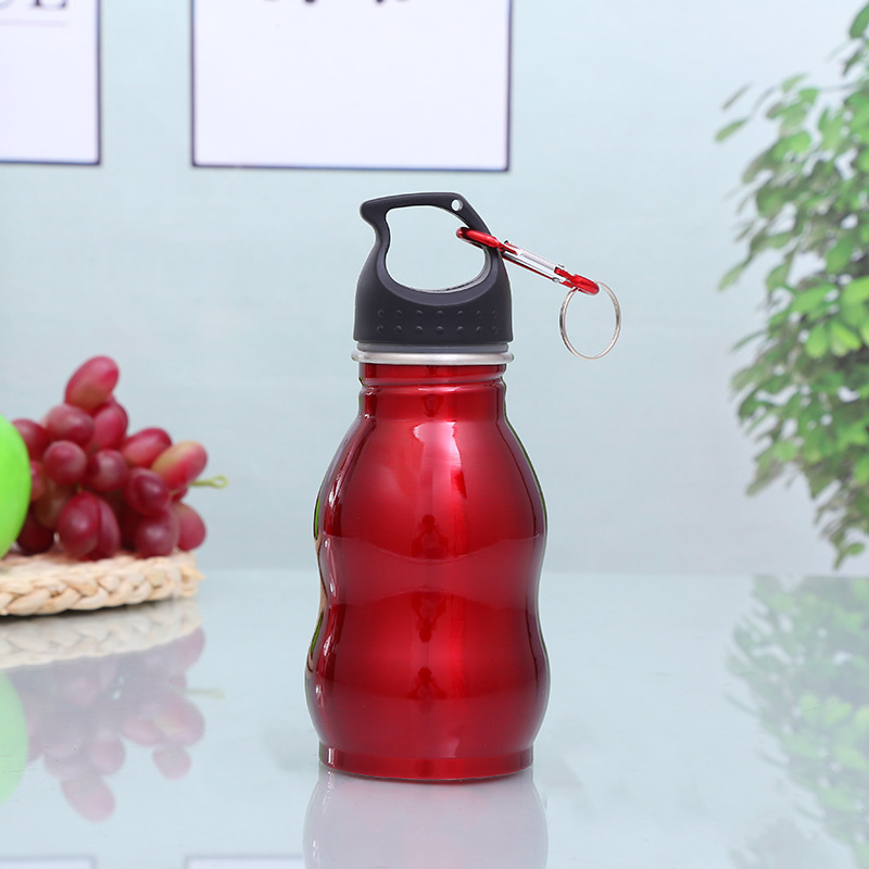 Hot Sale 350ML Customized Gourd Shape Single Wall Stainless Steel Water Bottle