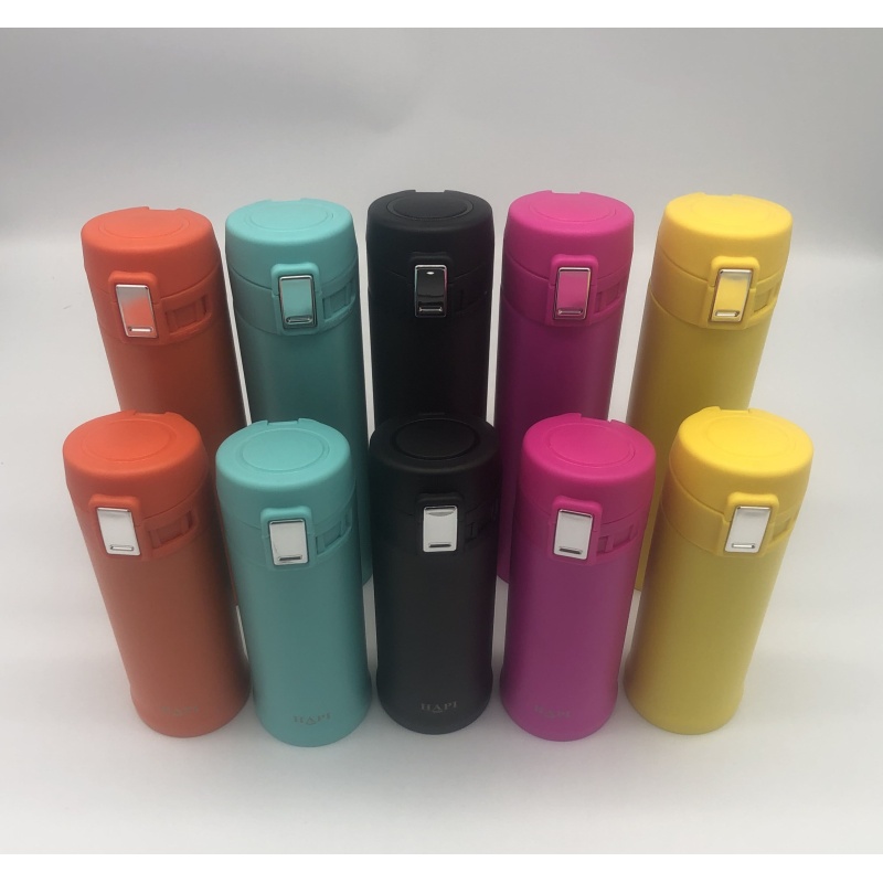 Portable spring cover cup Stainless steel insulated cup stainless steel 304 double-layer vacuum cup