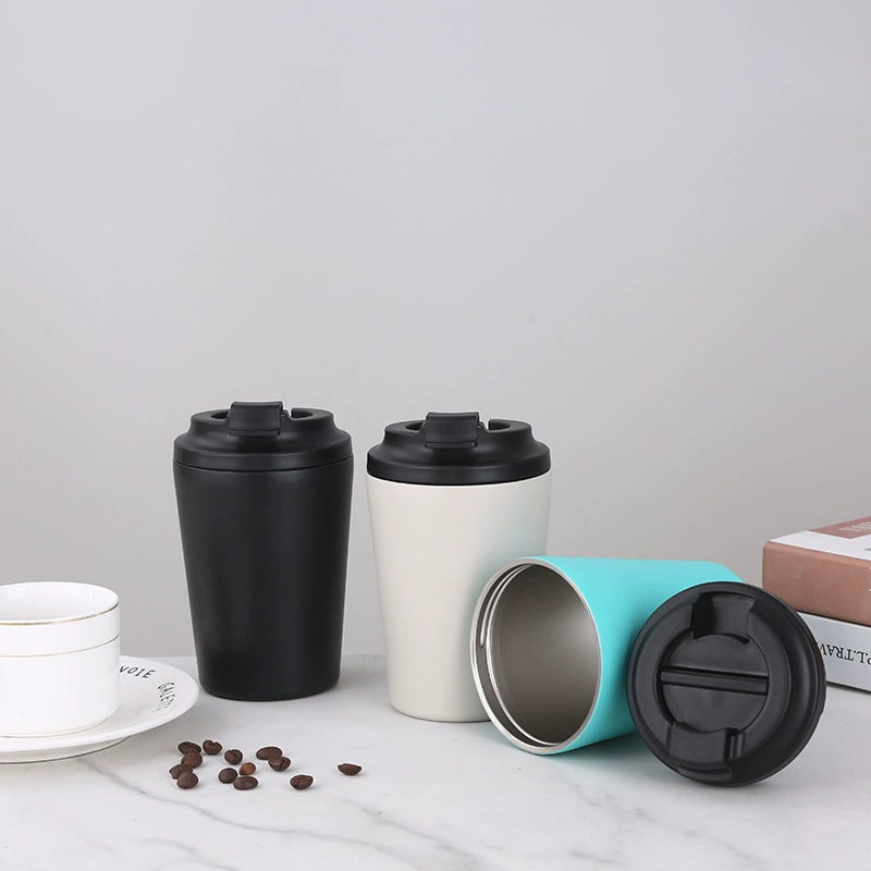 Stainless Steel Thermos Double Wall Insulated Milk Flask Vacuum Coffee Cup Office Travel Mug