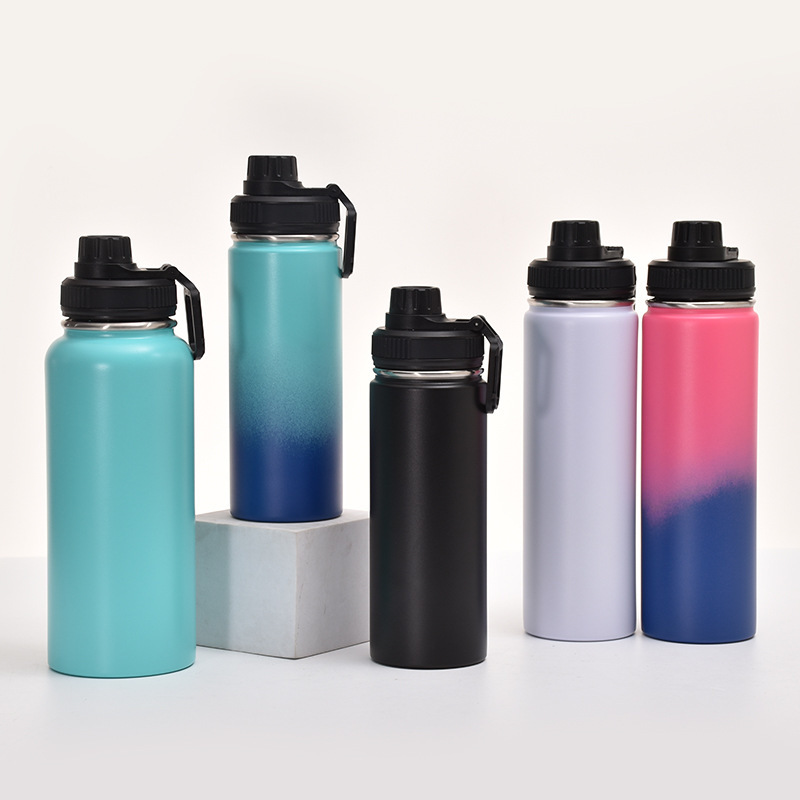 Eco-friendly Stainless Steel Wide Mouth Vacuum Flasks Insulated Thermos For Outdoor Sport Water Bottle