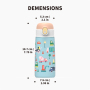 12oz 350ml Children Stainless Steel Insulated Blank Sublimation Sippy Kids Water Bottle With Filp Lid