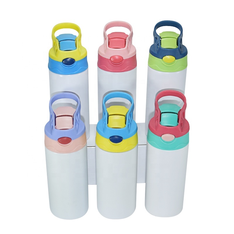 12oz 350ml Children Stainless Steel Insulated Blank Sublimation Sippy Kids Water Bottle With Filp Lid