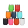 12oz Stainless Steel Egg Tumbler Shape Wine Tumbler Mugs Insulated Thermal Coffee Mug