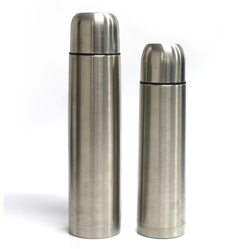 BPA free Stainless Steel Double Wall Vacuum Flask Insulated Thermos Bullet Shape Water Bottle