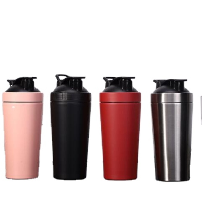Factory Price Eco Friendly Double Layer Stainless Steel Protein Shaker Bottle Gym Shaker Bottle