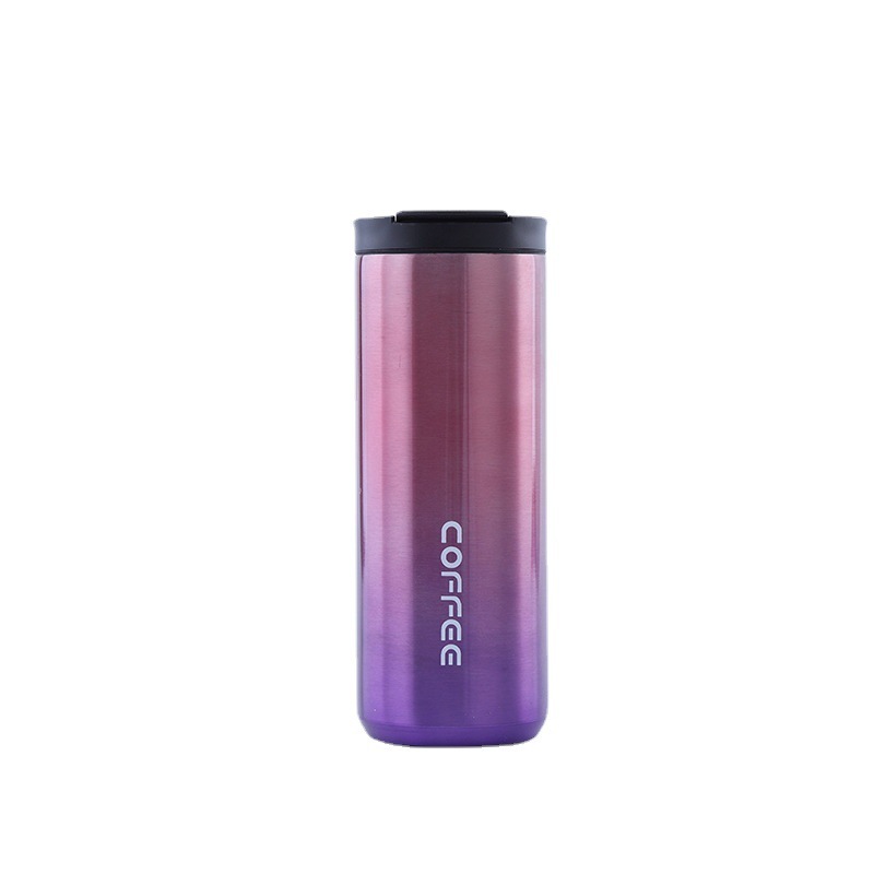 304 stainless steel insulated coffee cup 500ml non-overflow tea with cover coffee thermos travel cup