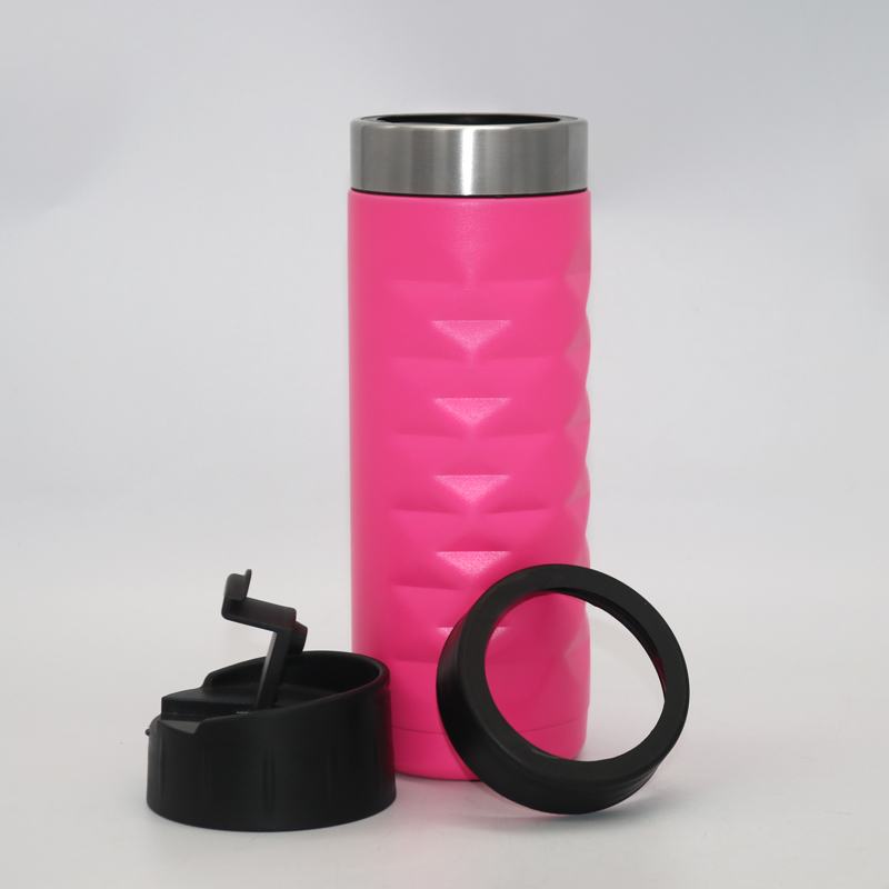 Multiple Sizes New Design Double Wall Stainless Steel Diamond Shape Thermos Vacuum Insulated Can Cooler