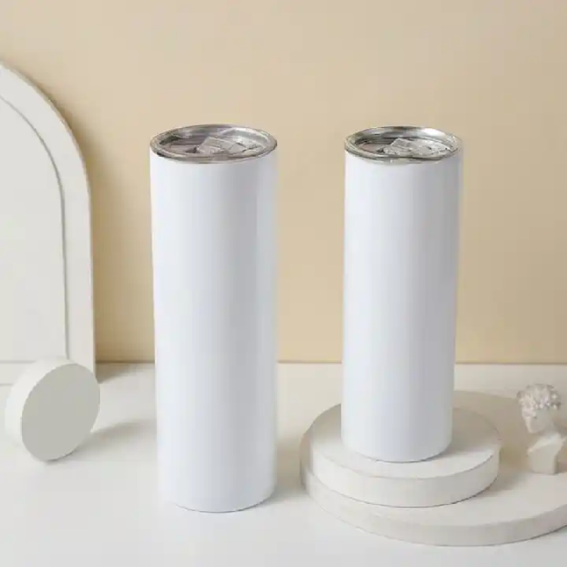 كوب معزول من الفولاذ المقاوم للصدأ بطبقة مزدوجة من سلسلة التسامي الأبيض المخصص