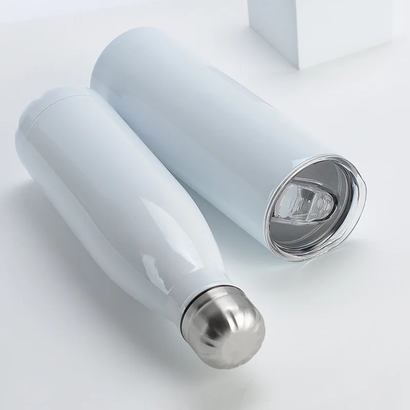 كوب معزول من الفولاذ المقاوم للصدأ بطبقة مزدوجة من سلسلة التسامي الأبيض المخصص