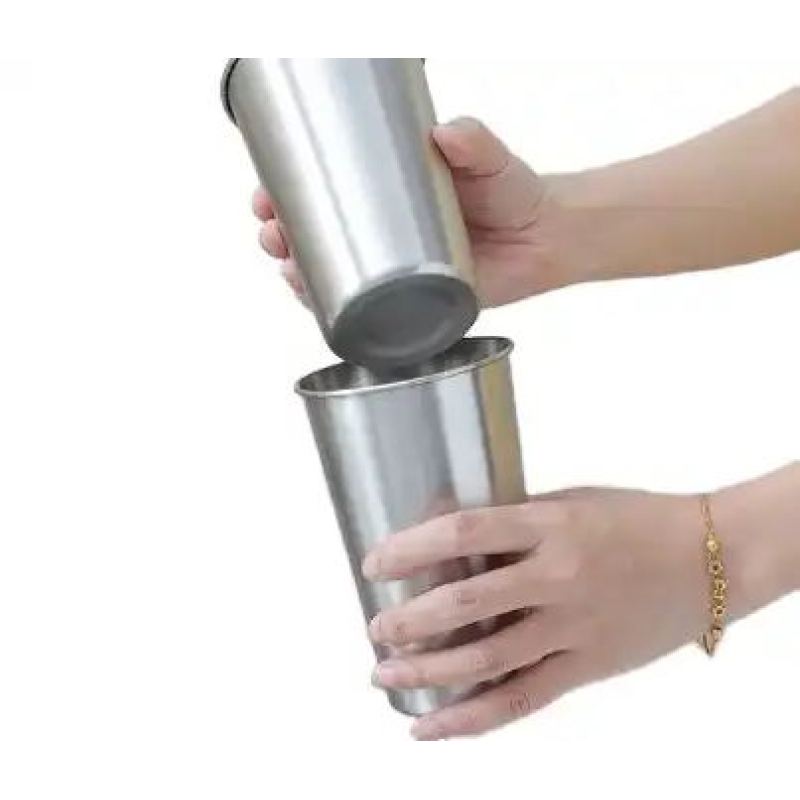 Wholesale custom single-wall stainless steel printed reusable water cups